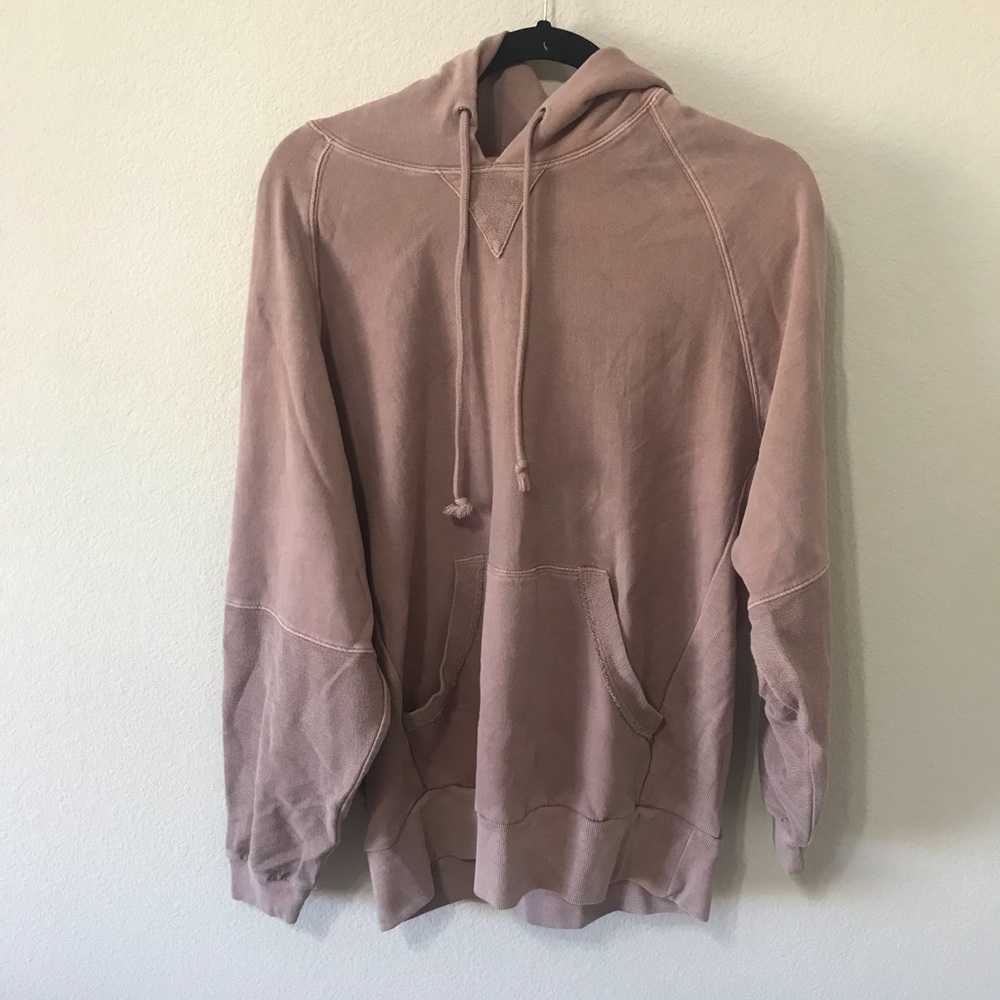 mauve colored fp movement hoodie